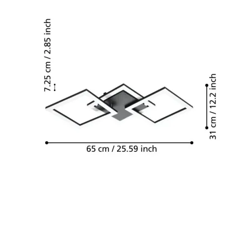 Candeeiro de teto LED com luz ajustável PARANDAY-Z EGLO 900317