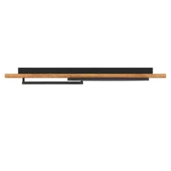 Candeeiro de teto LED com madeira e metal preto BOYAL EGLO 99408