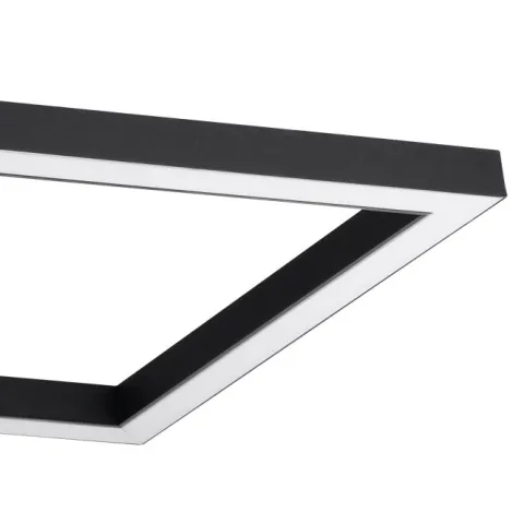 Candeeiro de teto LED com molduras quadradas preto MACELLARA EGLO 390019