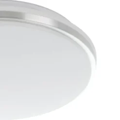 Candeeiro de Teto LED com Moldura Preta e Plástico Branco PINETTO EGLO 900366