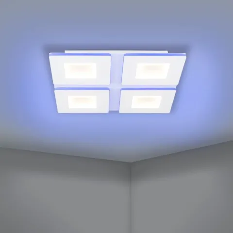 Candeeiro de teto LED com painéis quadrados ajustáveis PADROGIANO-Z EGLO 900481