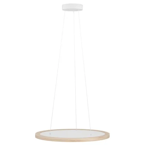 Candeeiro de teto LED com painel branco e bambu DEHESA EGLO 390297