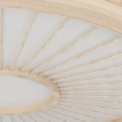 Candeeiro de teto LED com painel branco e bambu DEHESA EGLO 390297