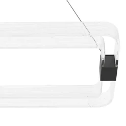 Candeeiro de teto LED com perfis ovais transparentes MOGETONELLO EGLO 39909