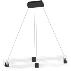 Candeeiro de teto LED com perfis ovais transparentes MOGETONELLO EGLO 39909