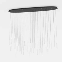 Candeeiro de teto LED com vidros lapidados e efeito cristal SARDENARA EGLO 390349