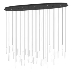 Candeeiro de teto LED com vidros lapidados e efeito cristal SARDENARA EGLO 390349