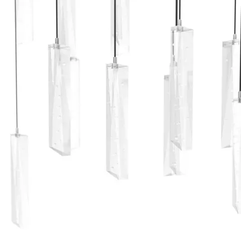 Candeeiro de teto LED com vidros lapidados e efeito cristal SARDENARA EGLO 390349