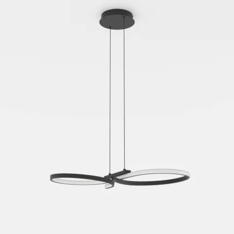 Candeeiro de teto LED elegante e curvo SERPINS EGLO 901267