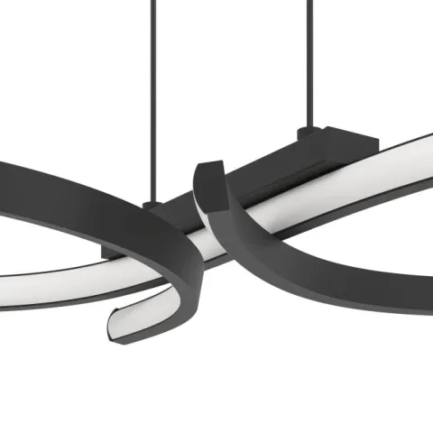 Candeeiro de teto LED elegante e curvo SERPINS EGLO 901267