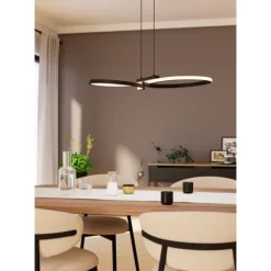 Candeeiro de teto LED elegante e curvo SERPINS EGLO 901267