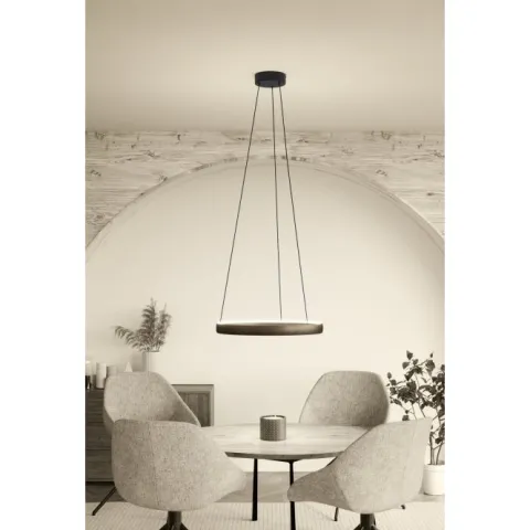 Candeeiro de teto LED em anel bronze com controlo táctil TRABUCO EGLO 390449