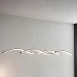 Candeeiro de teto LED em metal cromado 87 cm LASANA 2 EGLO 96103
