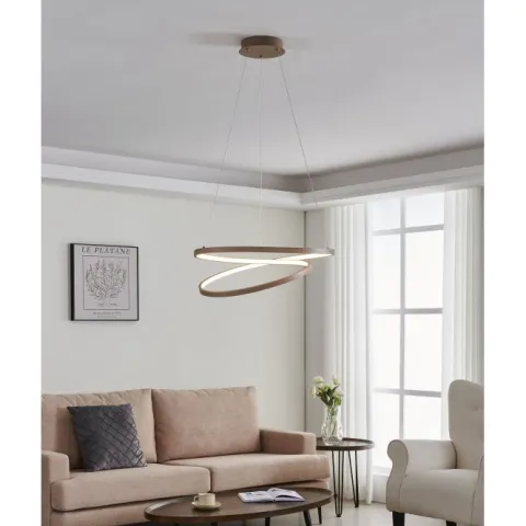 Candeeiro de teto LED em tom areia quente RUOTALE EGLO 901139