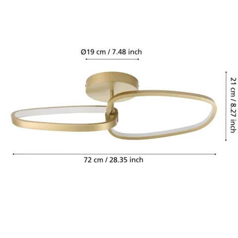 Candeeiro de teto LED LODOSA EGLO 390204