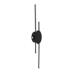 Candeeiro de teto LED preto com efeito linear VENTICELLO EGLO 902123