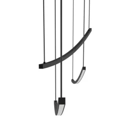 Candeeiro de teto LED preto com altura ajustável VILLEGGI EGLO 902166