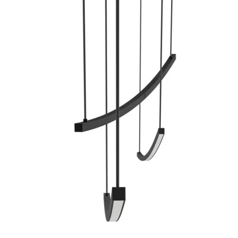 Candeeiro de teto LED preto com altura ajustável VILLEGGI EGLO 902166