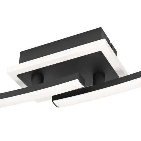 Candeeiro de teto LED preto e branco LUNGOLAGO EGLO 901217