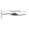 Candeeiro de teto LED preto e branco LUNGOLAGO EGLO 901218