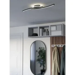 Candeeiro de teto LED preto e branco LUNGOLAGO EGLO 901218