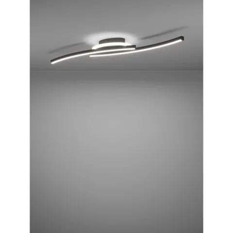 Candeeiro de teto LED preto e branco LUNGOLAGO EGLO 901218
