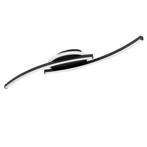 Candeeiro de teto LED preto e branco LUNGOLAGO EGLO 901218