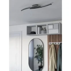 Candeeiro de teto LED preto e branco LUNGOLAGO EGLO 901218