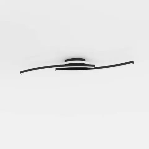 Candeeiro de teto LED preto e branco LUNGOLAGO EGLO 901218