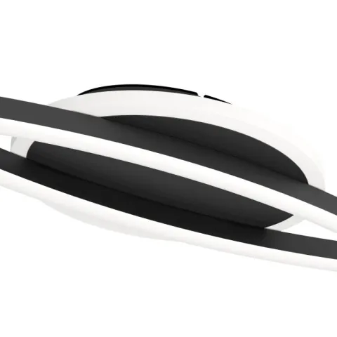 Candeeiro de teto LED preto e branco LUNGOLAGO EGLO 901218