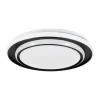 Candeeiro de teto LED preto e branco MOSCHETTA EGLO 902046