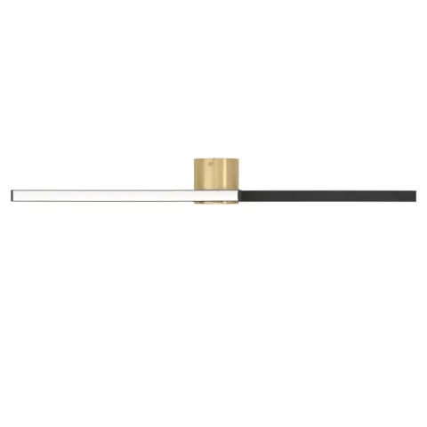 Candeeiro de teto LED preto e latão escovado AIETA EGLO 901216