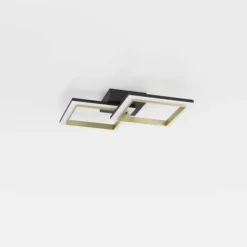 Candeeiro de teto LED preto e latão CALLIERA EGLO 901225