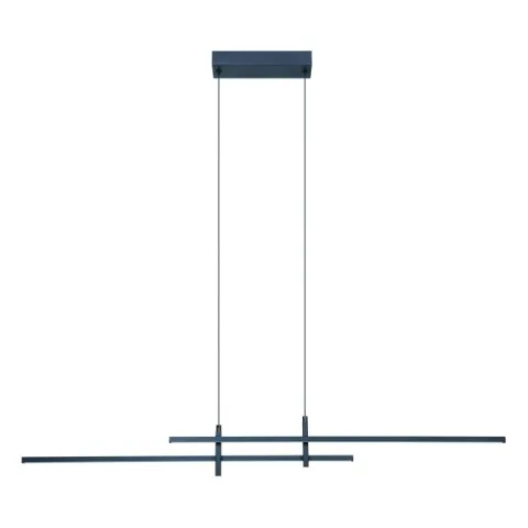 Candeeiro de teto LED preto mate TREPILIANO EGLO 901885