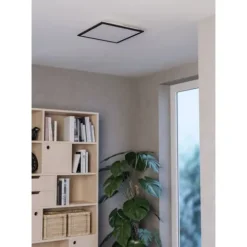 Candeeiro de teto LED quadrado preto mate MORADILLO-Z EGLO 901506