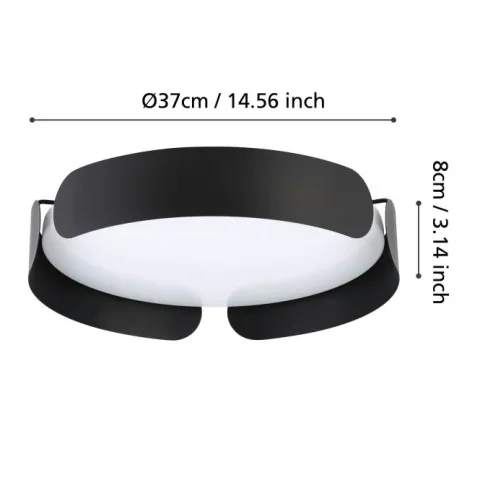Candeeiro de teto LED VALCASOTTO EGLO 99621