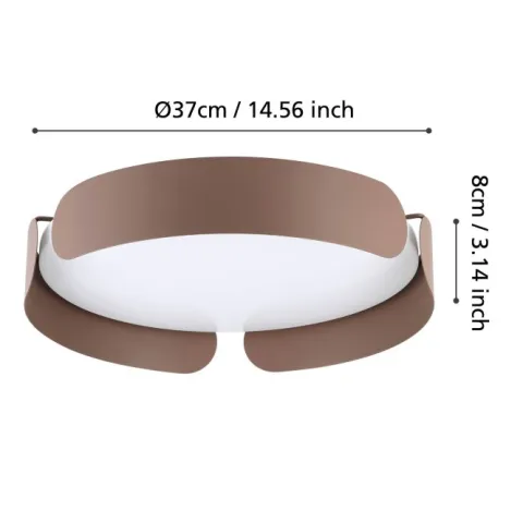 Candeeiro de teto LED VALCASOTTO EGLO 99623
