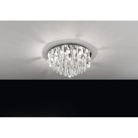 Candeeiro de teto luxuoso com cristais de vidro CALAONDA EGLO 93413