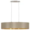 Candeeiro de teto Maserlo, dourado e taupe, 1000mm, 31618 - Eglo