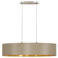 Candeeiro de teto Maserlo, dourado e taupe, 1000mm, 31618 - Eglo