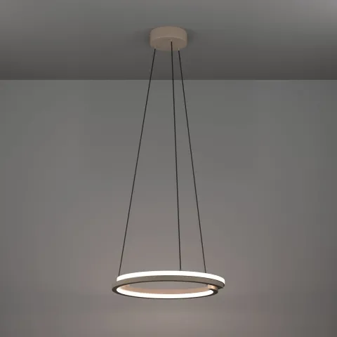 Candeeiro de teto Mezzomonte, bege, iluminação inteligente ajustável - Eglo