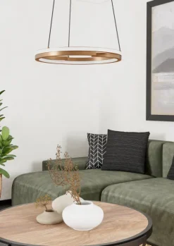 Candeeiro de teto Mezzomonte, bronze, com iluminação inteligente ajustável - Eglo