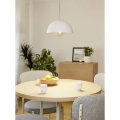 Candeeiro de teto minimalista em aço branco GAETANO EGLO 901135