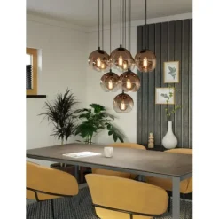 Candeeiro de teto moderno com globos de vidro ARISCANI 1 EGLO 901926