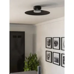 Candeeiro de teto moderno em metal preto mate CONOMAVILLA-Z EGLO 902182