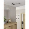 Candeeiro de teto oval preto com LED ajustável COLLECORVINO EGLO 902151