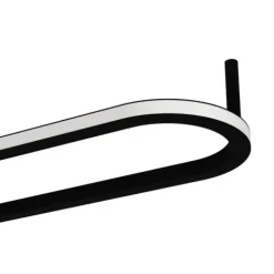 Candeeiro de teto oval preto com LED ajustável COLLECORVINO EGLO 902151
