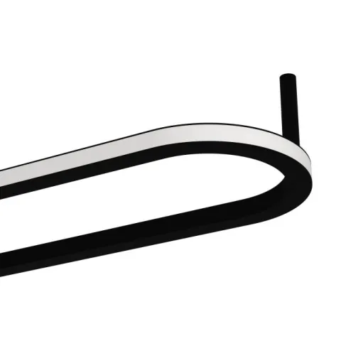 Candeeiro de teto oval preto com LED ajustável COLLECORVINO EGLO 902151