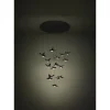 Candeeiro de teto pendente LED com 17 pássaros níquel-nero PARATEBUENO EGLO 390352