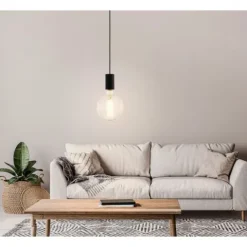 Candeeiro de Teto POZUETA Preto Minimalista E27 EGLO 98661